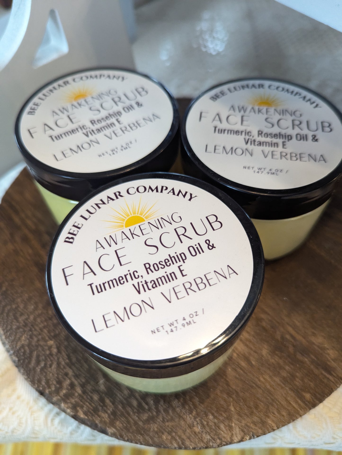 Lemon Verbena Turmeric Face Scrub